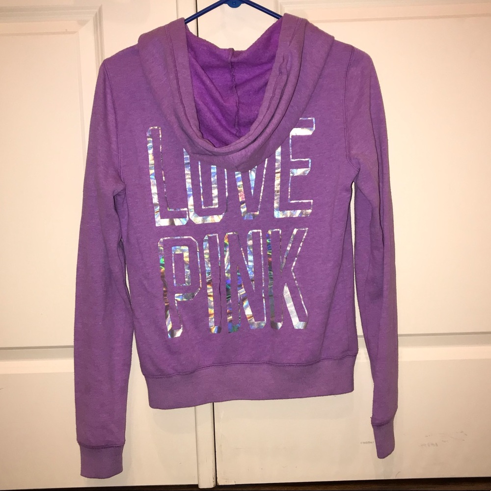 PINK Victoria’s Secret Full Zip Hoodie Size S